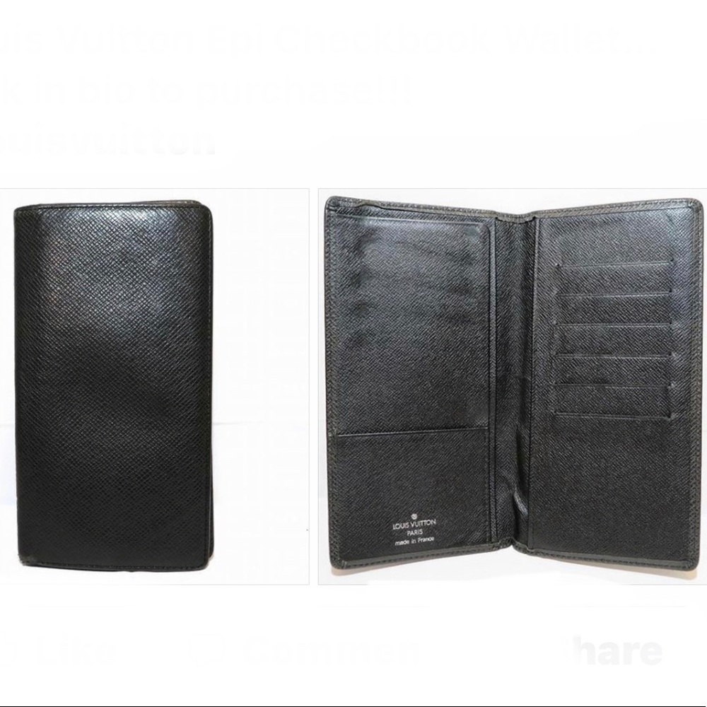 Louis Vuitton Taiga Checkbook Wallet